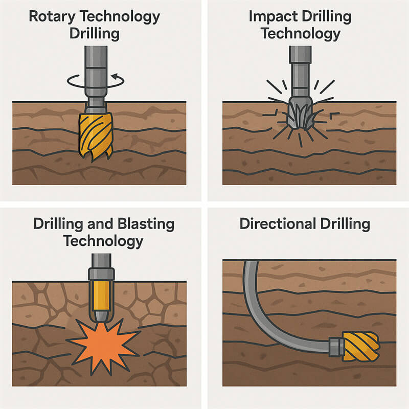 The differences between various technologies in geological exploration